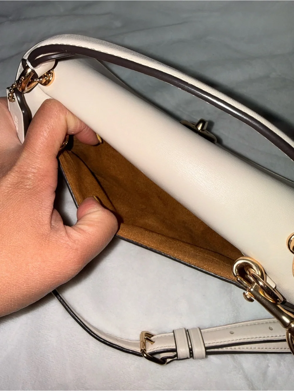 Coach Tilly Satchel 23 In Signature Canvas in Khaki/ Chalk